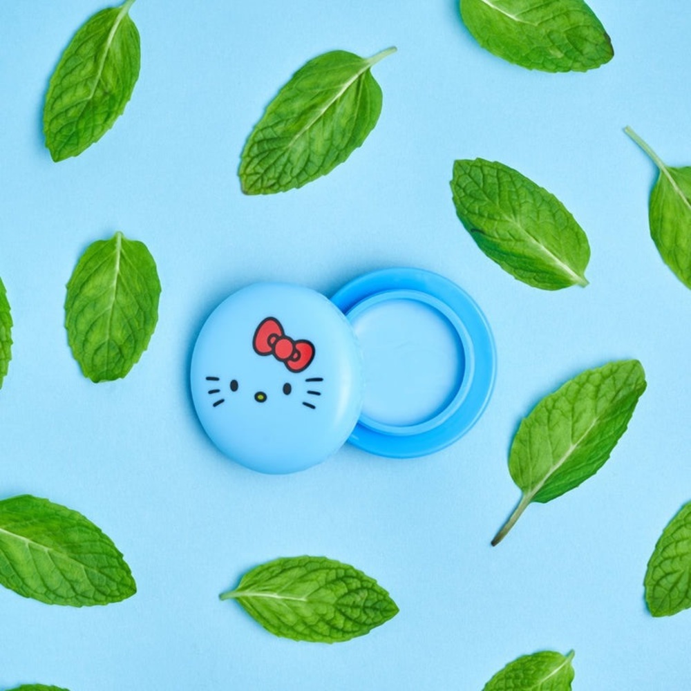 NEW! Limited Edition The Crème Shop Hello Kitty Macaron Lip Balm Cool As Mint - Picture 4 of 7